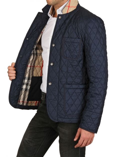 mens burberry quilted jacket sale|burberry long wool jacket men.